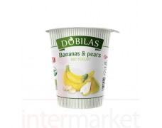 Ekologiškas jogurtas DOBILAS su bananais ir kriaušėmis, 300 g