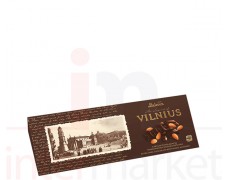 Juodasis šokoladas su nesmulkintais migdolais VILNIUS 190 g