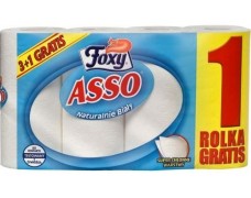 Virtuvinis rankšluostis popierinis rankšluostis celiuliozė Foxy pakuotėje 4 vnt. baltas