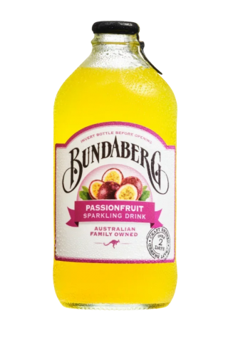 Gaivusis gazuotas pasiflorų gėrimas BUNDABERG, 375 ml