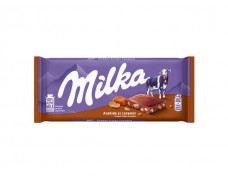 Pieninis šokoladas MILKA su žemės riešutais ir traškia karamele 90 g