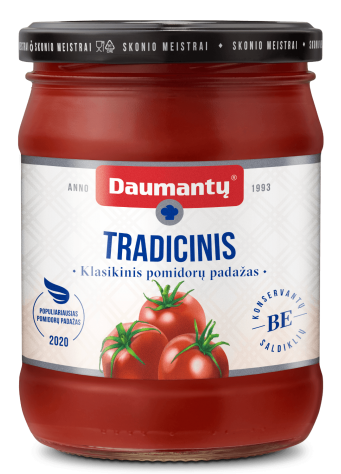 Pomidorų padažas Daumantų TRADICINIS,500g