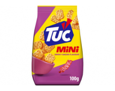 Krekeriai TUC MINI, rūkyto bekono skonio, 100 g