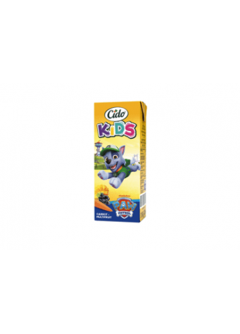 Įvairių vaisių, morkų sulčių gėrimas CIDO KIDS, 200 ml