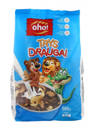 Sausi pusryčiai Oho Trys draugai 500g