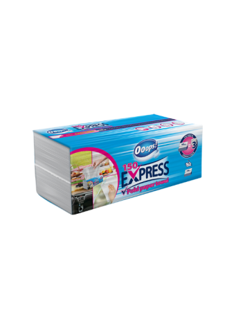 Popieriniai rankšluosčiai OOOPS! 150 Express V-Fold (2sl)