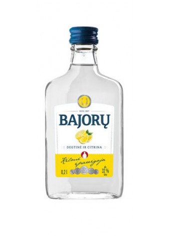 Spiritinis gėrimas BAJORŲ, degtinė ir citrina, 32%, 200 ml