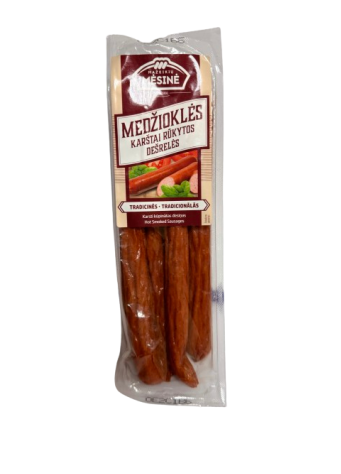 Karštai rūkytos Medžioklės dešrelės 330g