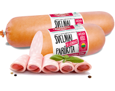 Virta ŠVELNIAI PARŪKYTA su lašinukais daktariška dešra, a. r., 550 g