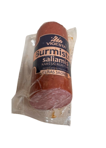 Karštai rūkytas Burmistro saliamis, 450g