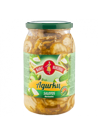 Agurkų salotos MAMOS KONSERVAI, marinuotos, 820 g