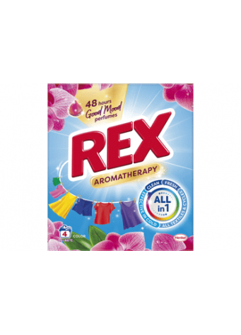 Skalbiamieji milteliai REX AROMATHERAPY COLOR, 4 skalb., 220 g