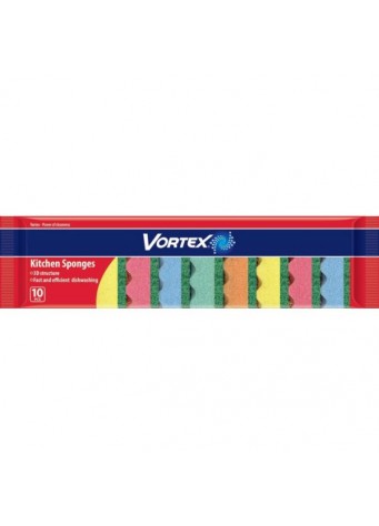 Kempinėlės VORTEX 3D Kitchen Sponges, 10 vnt