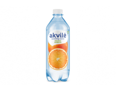 Lengvai gazuotas stalo vanduo su apelsinų aromatu AKVILĖ, 600 ml
