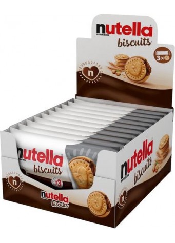 NUTELLA sausainiai T3, 41,4g x 28vnt. 0.71€ - vnt. NUTELLA sausainiai T3, 41,4g x 28vnt. 0.71€ - vnt.