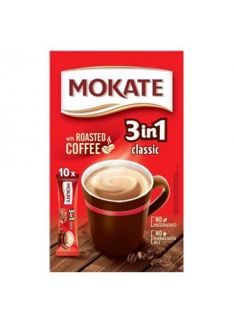 Tirpus kavos gėrimas „Mokate“ 3 in 1. 10 pak