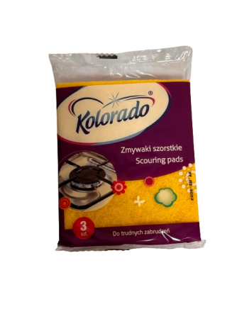 Šiurkščios kempinės „Kolorado“ 3 vnt.