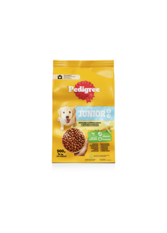  Sausas šuniukų ėdalas PEDIGREE JUNIOR, 500 g