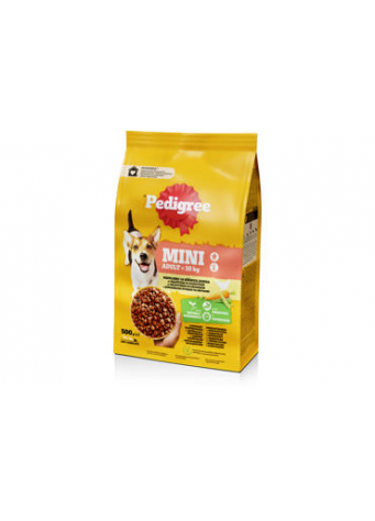 Sausasis šunų ėdalas PEDIGREE MINI,su višt. ir daržov.,500 g