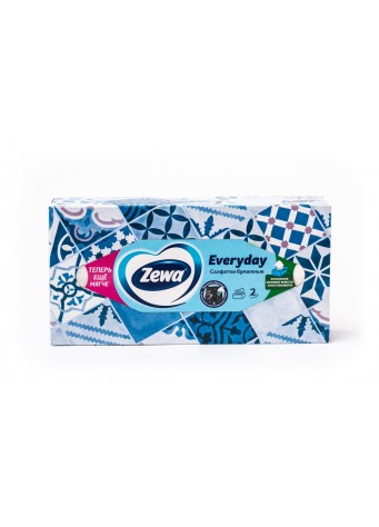 Vienkartinės dviejų sluoksnių nosinaitės „Zewa Everyday“ 100vnt.