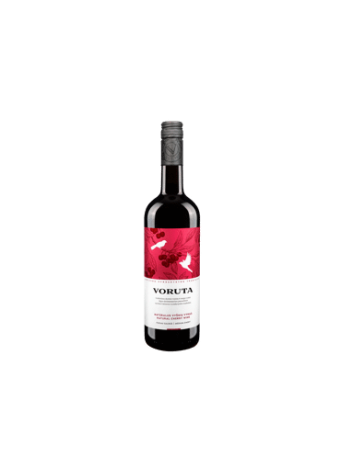 Natūralus raudonasis pusiau saldus vyšnių vynas VORUTA, 750 ml