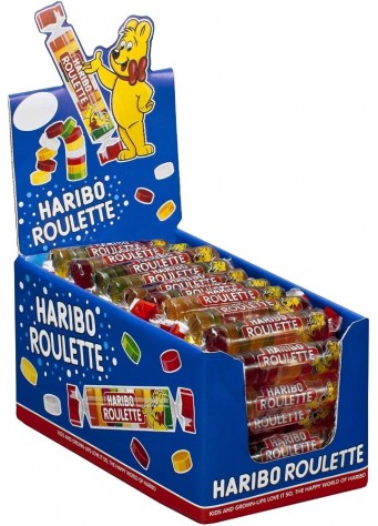 Guminukai HARIBO ROULETTE, 25g x 50vnt dėžė. 0,29€ - vnt