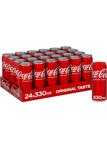 Gazuotas gėrimas COCA-COLA, 330ml x 24vnt dėžė. 0,75€ - vnt