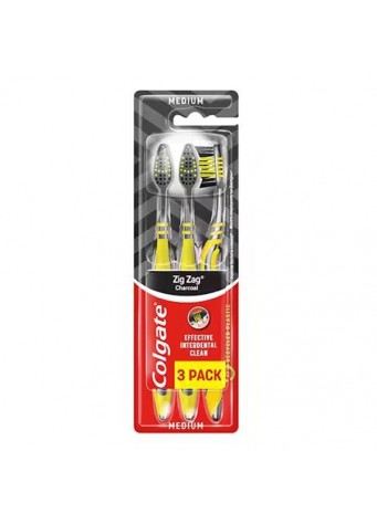 Dantų šepetėliai COLGATE ZIG ZAG, 3 vnt., 3 vnt.