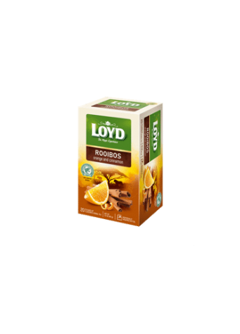 Raudonoji arbata LOYD su apelsinais ir cinamonu, 40 g