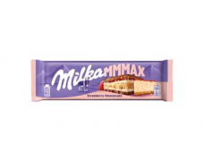 Pieninis šokoladas MILKA, braškinio sūrio pyrago skonio, 300 g