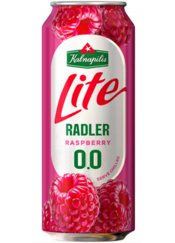 Nealkoholinis alaus kokteilis Lite Radler , aviečių 500 ml 0.0%