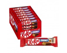 Vaflinis batonėlis KIT KAT CHUNKY, 40g x 24vnt dėžė. 0,69€ - vnt