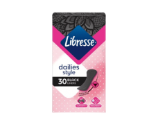 Higieniniai įklotai LIBRESSE NORMAL BLACK, 30 vnt.