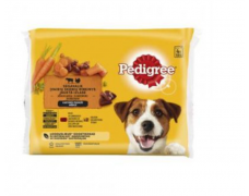 Visavertis šlapias ėdalas šunims PEDIGREE jautienos ir ėrienos mišinys 4*100g