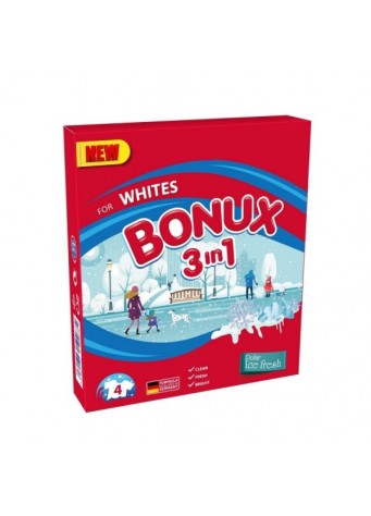Bonux Skalbimo milteliai White Polar Ice Fresh 4 skalb. 300g