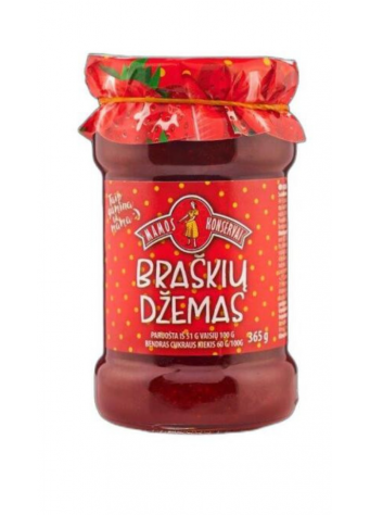 Braškių džemas MAMOS KONSERVAI, 365 g
