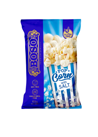 SPRAGINAMIEJI KUKURŪZAI SU DRUSKA BOSO, 100 G