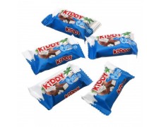 PIENINIU ŠOKOLADU GLAISTYTI SALDAINIAI SU KOKOSAIS „KIDDY COCONUT“, 100G