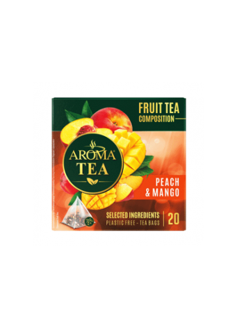 Vaisinė persikų ir mangų arbata AROMA TEA, 40 g