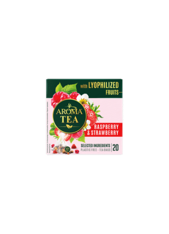 Vaisinė aviečių ir braškių arbata AROMA TEA,, 40 g