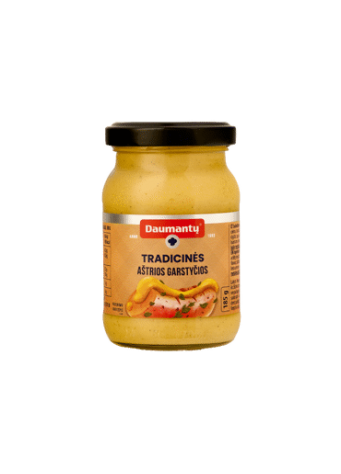 Tradicinės aštrios DAUMANTŲ garstyčios, 185 g