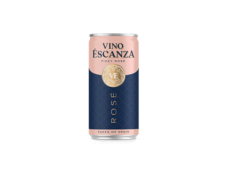 Gazuotas aromatizuotas sausas vyno gėrimas VINO ESCANZA ROSE, 200 ml
