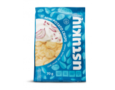 Mini bulvių trapučiai grietinės ir svogūnų skonio 70g