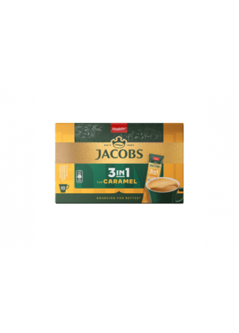 Tirpiosios kavos gėrimas JACOBS 3IN1 CARAMEL, 112 g