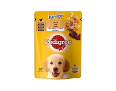 Šunų maistas Pedigree junior su vištiena ir ryžiais 100g