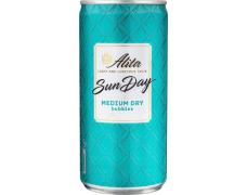 PUTOJANTIS VYNAS ALITA SUNDAY MEDIUM DRY BUBBLES, 0,2 l