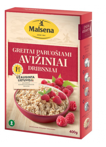 Malsena greitai paruošiami avižiniai dribsniai ENERGIJA 400g