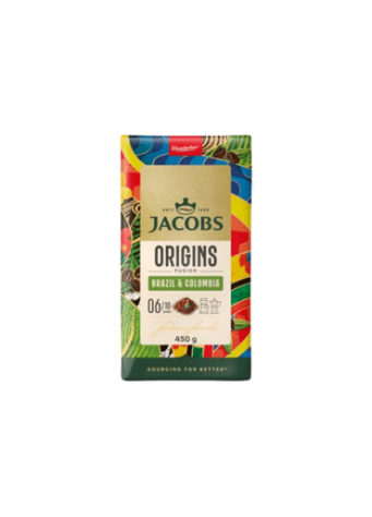 Malta kava JACOBS ORIGINS BRAZIL & COLOMBIA, 450 g