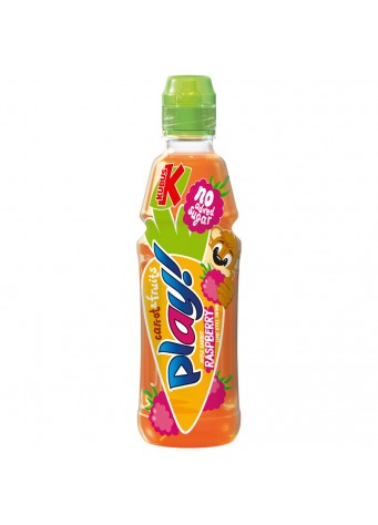 Gėrimas Kubuš Play morkų, citrinų, aviečių obuolių skonio , 400 ml