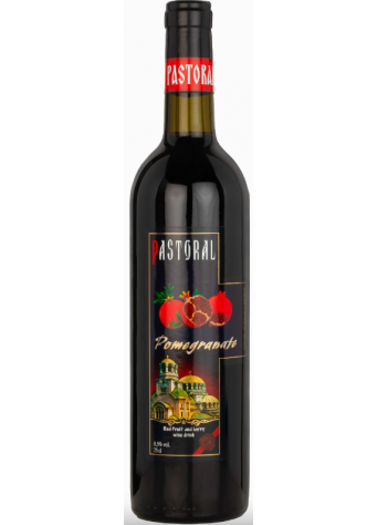 Pastoral Pomegranate raudonas, p.saldus granatų skonio vyno gėrimas 8,5% 0,75L